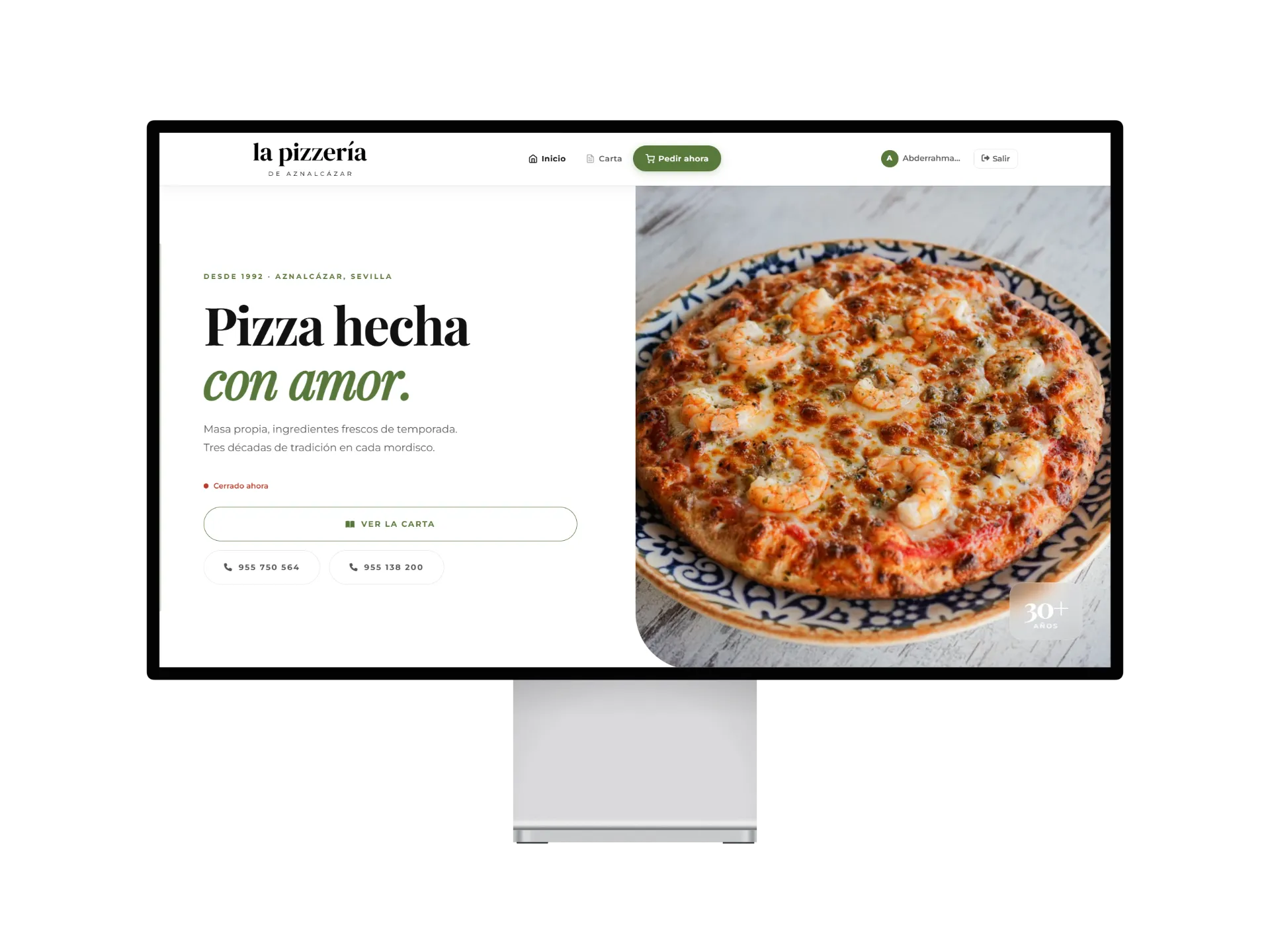 Desktop Vista previa de La Pizzería